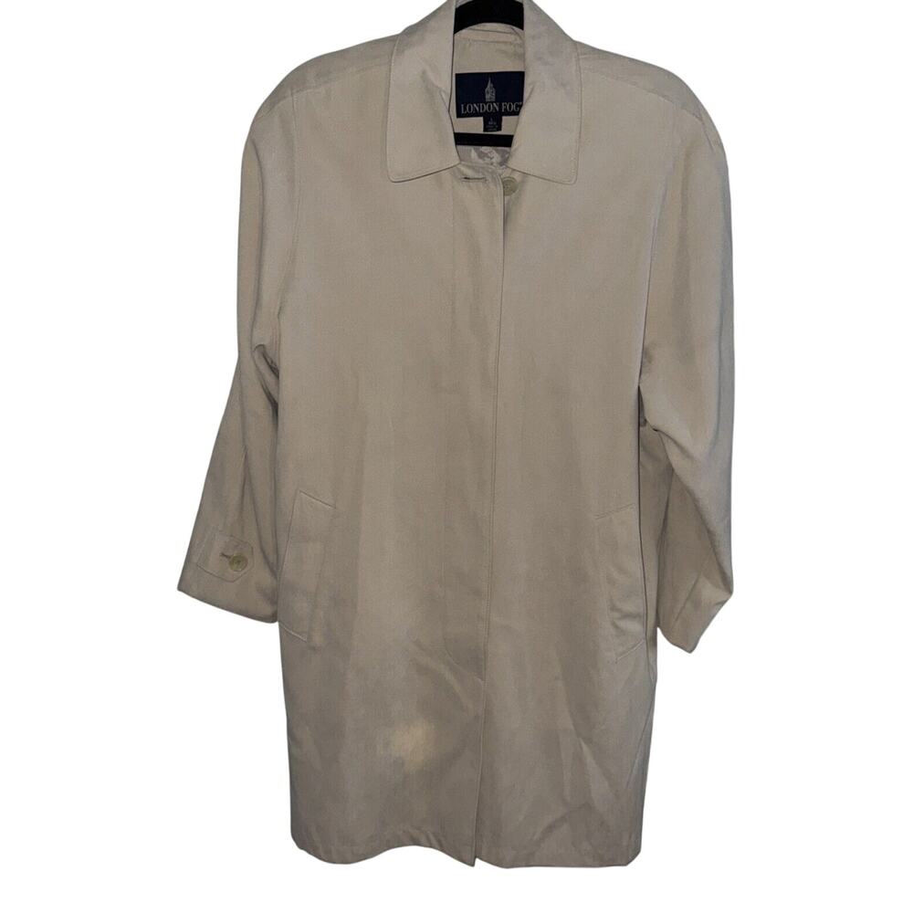 London Fog Beige Lightweight Raincoat Large